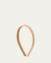 Deepa Gurnani Yanci Beaded Glass Headband In Peach