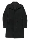 Deepti Button-fastening Coat In Black