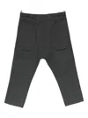 Deepti Panelled Cropped Trousers In Gray
