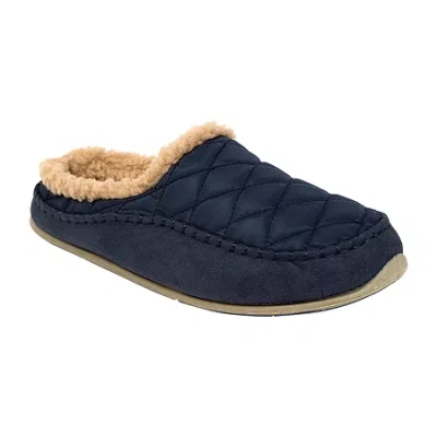 Deer Stags Alma Mens Clog Slippers In Blue