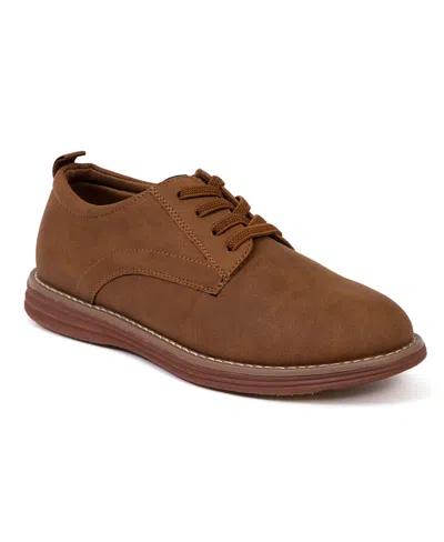 Deer Stags Kids' Big Boys Dapper Jr. Dress Casual Oxford Shoes In Chestnut,brick