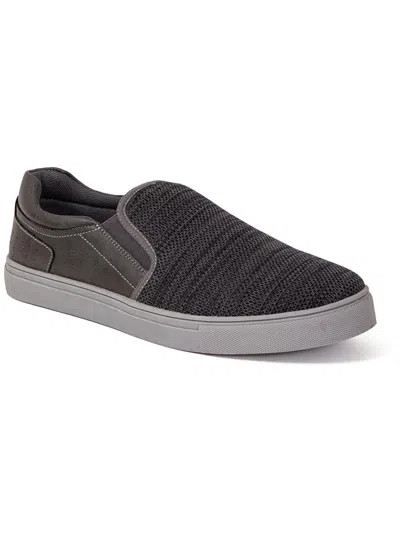 Deer Stags Bryce Mens Knitted Fabric Knit Casual And Fashion Sneakers In Grey
