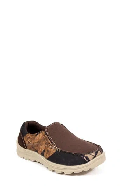 Deer Stags Kids' Alvin Casual Slip-on Sneaker In Brown/brown Camo