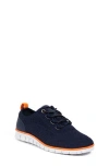 Deer Stags Kids' Status Jr. Knit Sneaker In Navy/orange