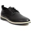 Deer Stags Lisbon Mens Lace-up Faux Leather Oxfords In Black