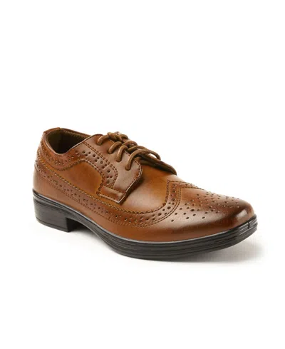 Deer Stags Kids' Ace Wingtip Derby In Brown