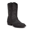Deer Stags Little & Big Kid Unisex Ranch Block Heel Cowboy Boots In Black