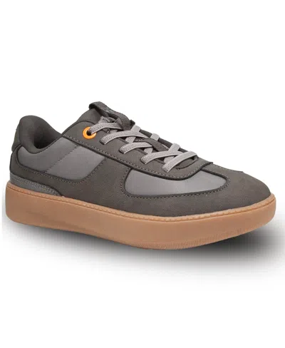 Deer Stags Kids' Little Boys Energy Junior Bungee Lace Fashion Sneaker In Dark Gray,gum