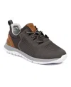 Deer Stags Little Boys Jack Junior Bungee Lace Dress Fashion Sneakers In Gray,brown
