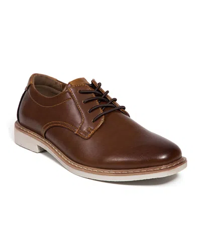 Deer Stags Kids' Little Boys Marco Jr. Dress Comfort Oxford Shoes In Brown