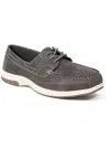 DEER STAGS MITCH MENS LEATHER SLIP ON BOAT SHOES