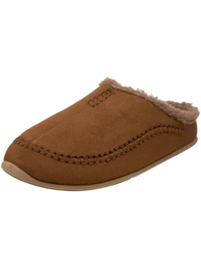 Deer Stags Nordic Mens Indoor/outdoor Mule Slippers In Pink