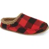 Deer Stags Nordic Slipper In Red/black