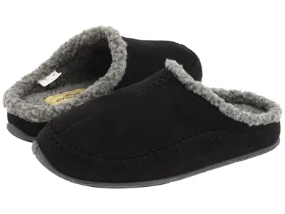 Deer Stags Nordic Slipper Slippers Black Microsuede :