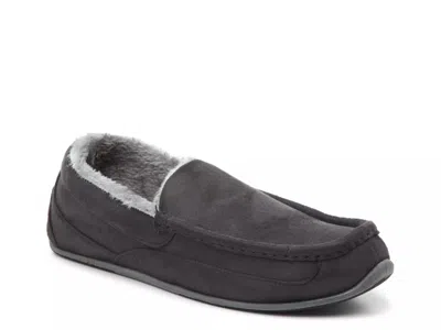 Deer Stags Slipperooz Spun Moc Slipper In Black