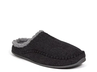 Deer Stags Wide Width Nordic Scuff Slipper In Black