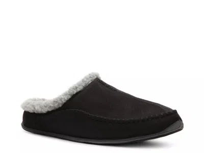 Deer Stags Wide Width Slipperooz Nordic Slipper In Black