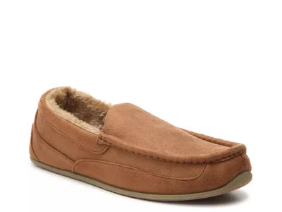 Deer Stags Wide Width Slipperooz Spun Moc Slipper In Brown