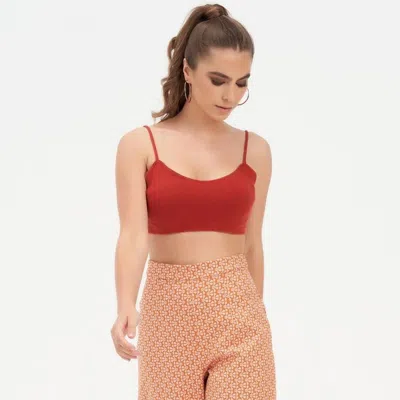 Deer You Ivy Impressing Tailored Trouser In Terracotta In Red