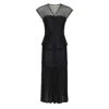 Deer You Women's Daniella Dreaming Sheer Skirt & Top Evening Set In Black In Black