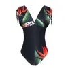 Deessa Ibiza Women's Black / Yellow / Orange Ibiza Goddess Swimsuit Elvira Bird Of Paradise