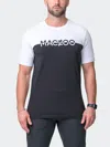 Default Tee Colorblock Black In White