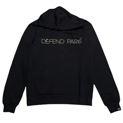 Defend Paris Men's Pullover Hoodie In Black