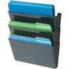 Deflecto Ez Link Docupocket - 3 Pocket(s) - 7" Height X 13" Width X 4" Depth - Stackable - 50% Recyc In Multi