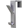 Deflecto Plastic Partition Hooks - 2 Hooks - For Garment - 2 / Pack In Gray