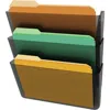 Deflecto Stackable Docupocket Set - 3 Pocket(s) - 7" Height X 13" Width X 4" Depth - Stackable - Smo In Multi