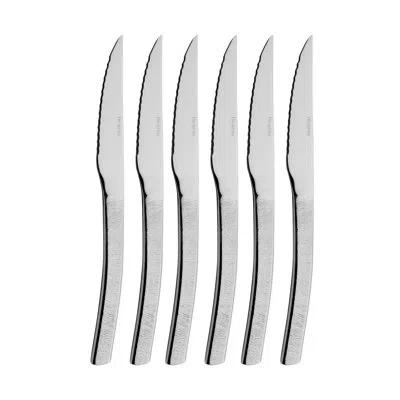 Degrenne Paris Astree Cisele 6 Piece 18/10 Stainless Steel Flatware Set, Service For 6