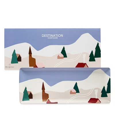 Degrenne Paris Destination Montagne Rectangular Tray In Multi