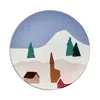 Degrenne Paris Destination Montagne Round Plates, Set Of 6 In Multi