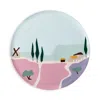 Degrenne Paris Destination Sud Round Tray In Multi