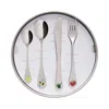 Degrenne Paris Eveil Gourmand Child's 4-piece Cutlery Gift Set In Multi