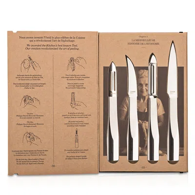 Degrenne Paris L'econome By Starck Kitchen Peeler, Set Of 4 In Silver