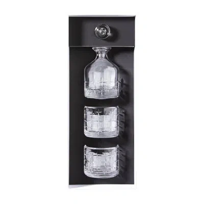 Degrenne Paris Newport Twist Gift Box Of 2 Glasses & 1 Carafe Stackable Set In Clear