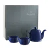 Degrenne Paris Salam Monochrome Teapot And Cups Set In Blue
