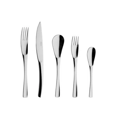 Degrenne Paris Xy 5 Piece 18/10 Stainless Steel Flatware Set, Service For 1