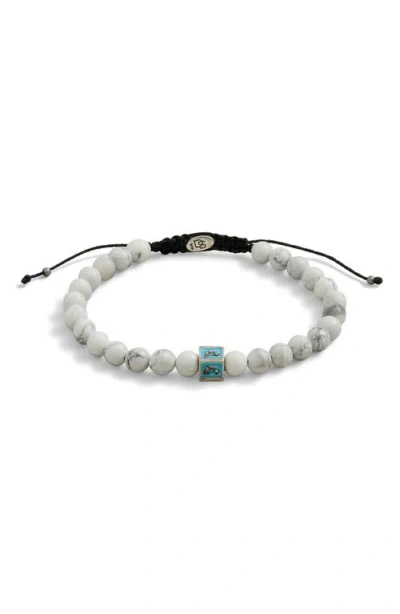 Degs & Sal Venetian Lion Slider Bracelet In White