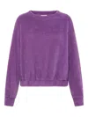 Deha Crew-neck Brushed Sweatshirt In Purple