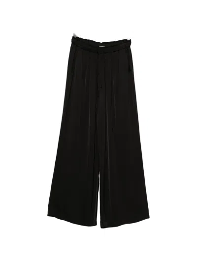 Deha Drawstring Palazzo Pants In Black