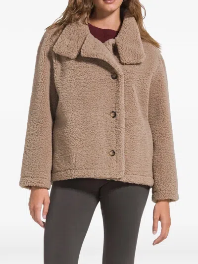 DEHA FLEECE-TEXTURE BUTTON-UP JACKET