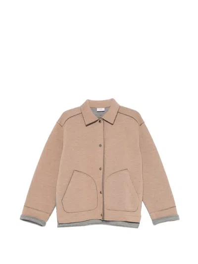 Deha Fornt-pocket Jacket In Brown