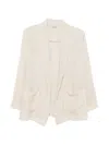 Deha Open-front Blazer In Neutral
