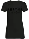 Deha Rhythm Printed T-shirt In Black
