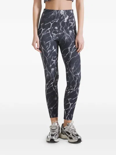 Deha Printed Leggings In Blue