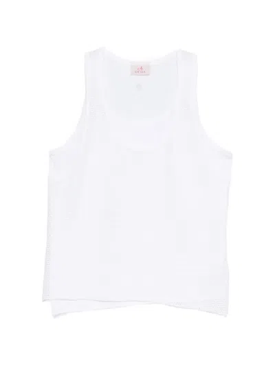 Deha Scoop-neck Tank Top In White