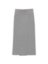 Deha Split Midi Skirt In Gray