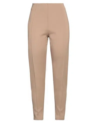 Deha Woman Pants Beige Size M Polyester, Elastane